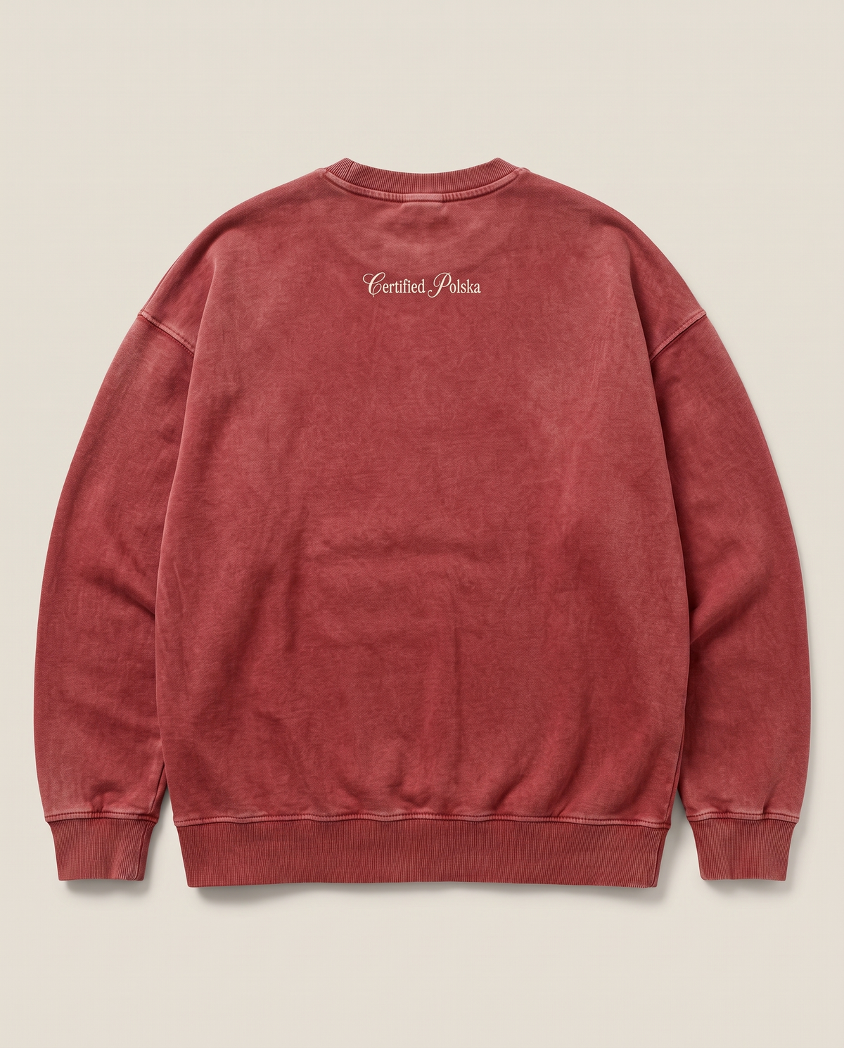 Bluza Crewneck Orzeł - washed red