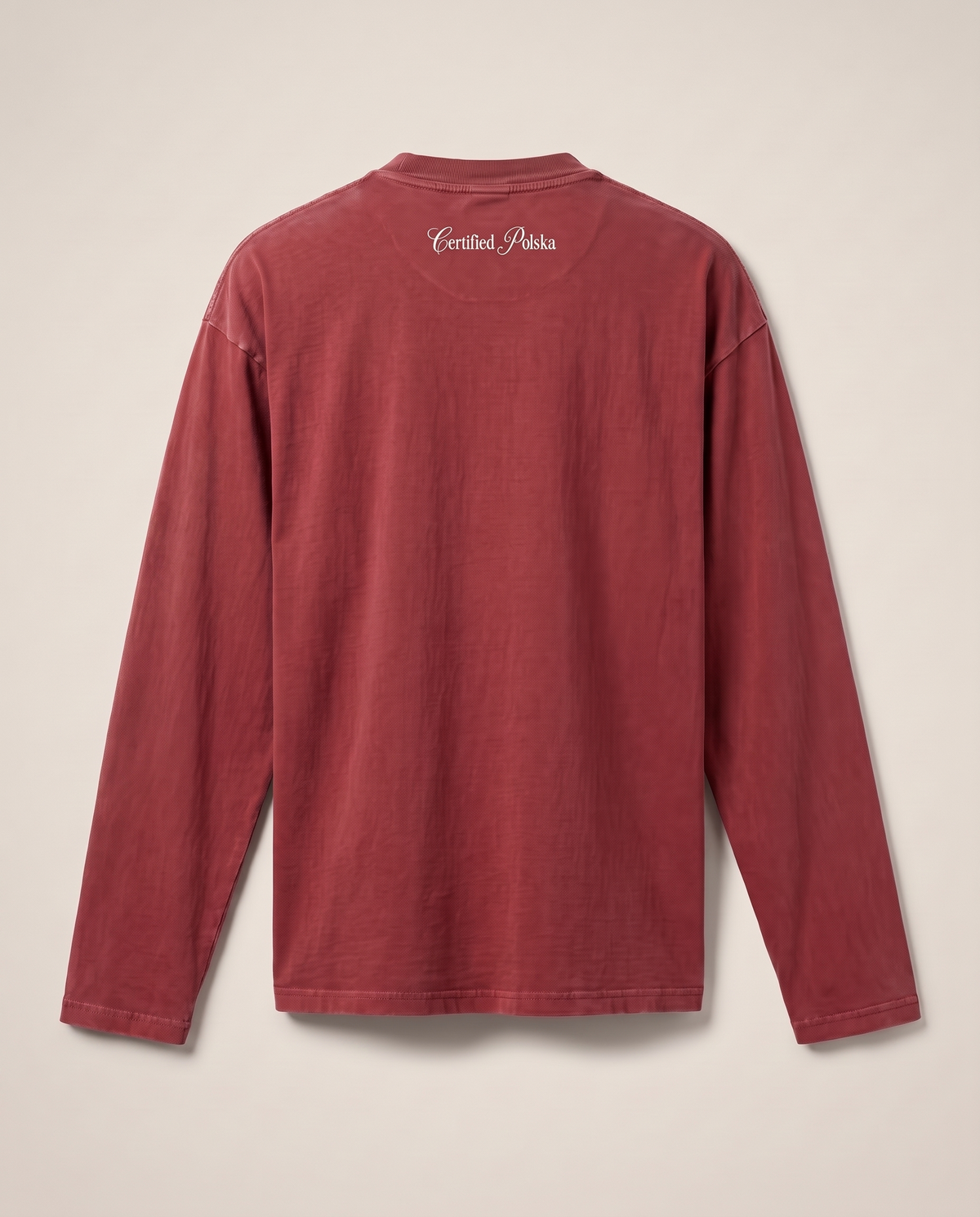 Longsleeve Orzeł - washed red