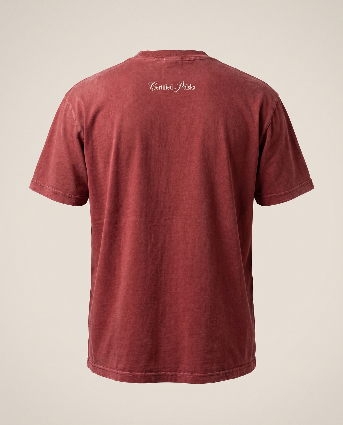 T-shirt Orzeł - washed red